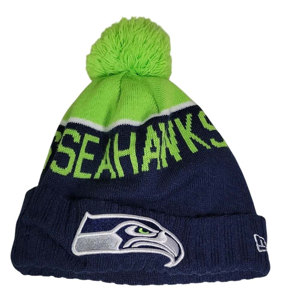 New Era Seattle Seahawks NFL On Field Sideline Knit Beanie Winter Hat